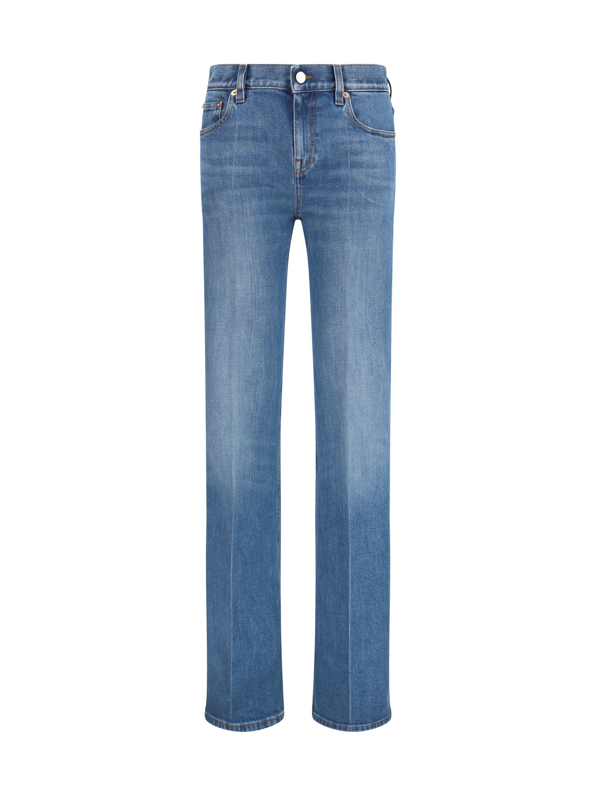 flare stretch cotton jeans