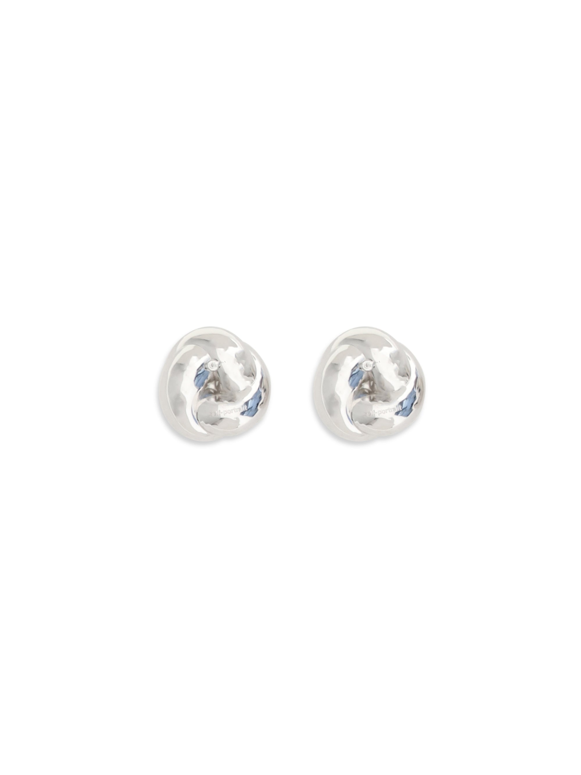 SELF-PORTRAIT OS silver knot earrings