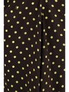 printed polka dot crepe dress