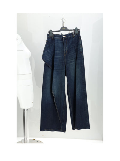 denim ruffles