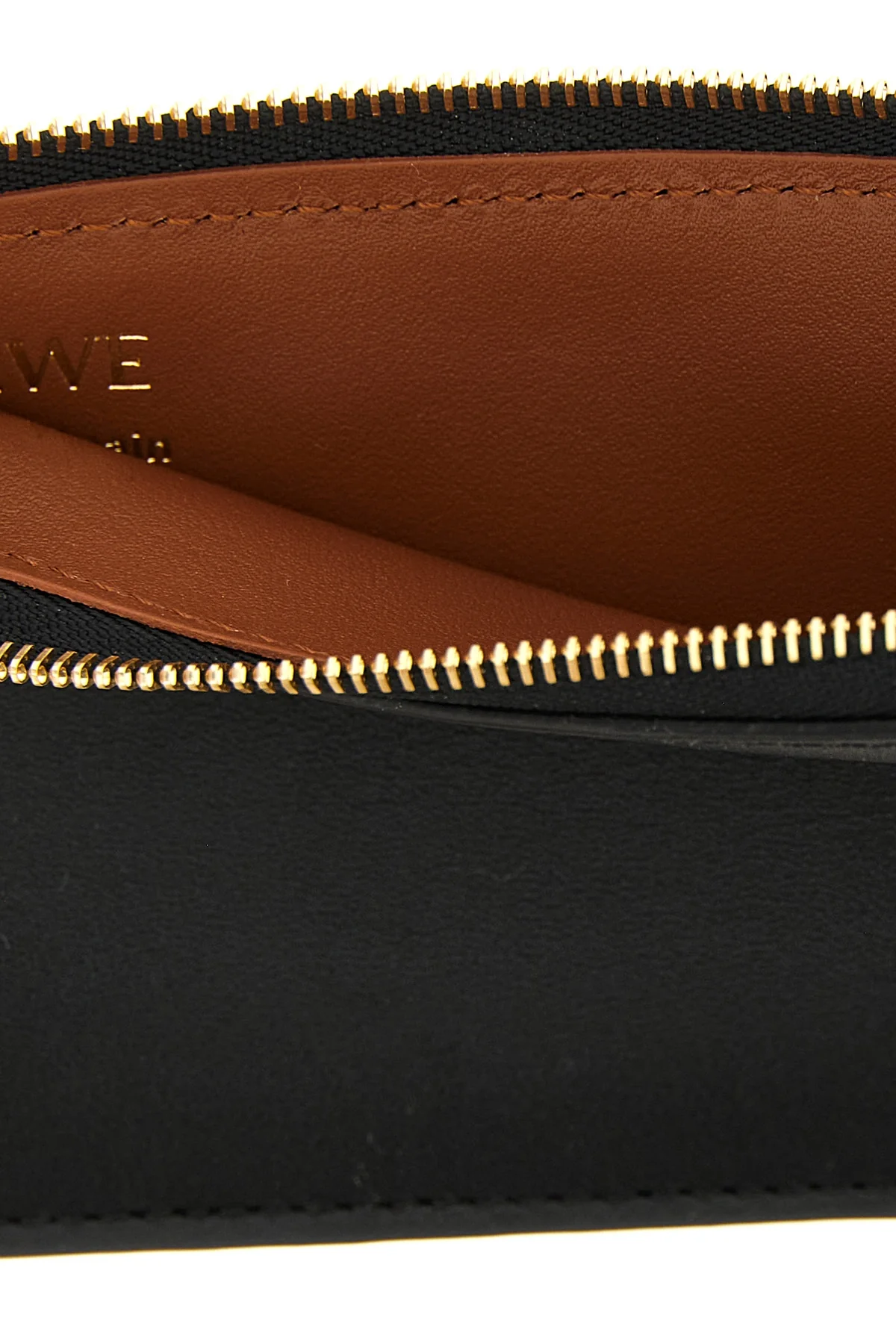 the loewe card holder in fine black calf leather embodies the artisan excellence