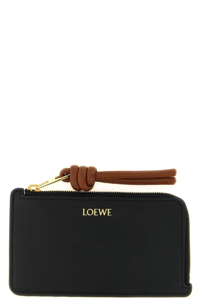 the loewe card holder in fine black calf leather embodies the artisan excellence
