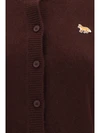 baby fox fitted lambswool cardigan
