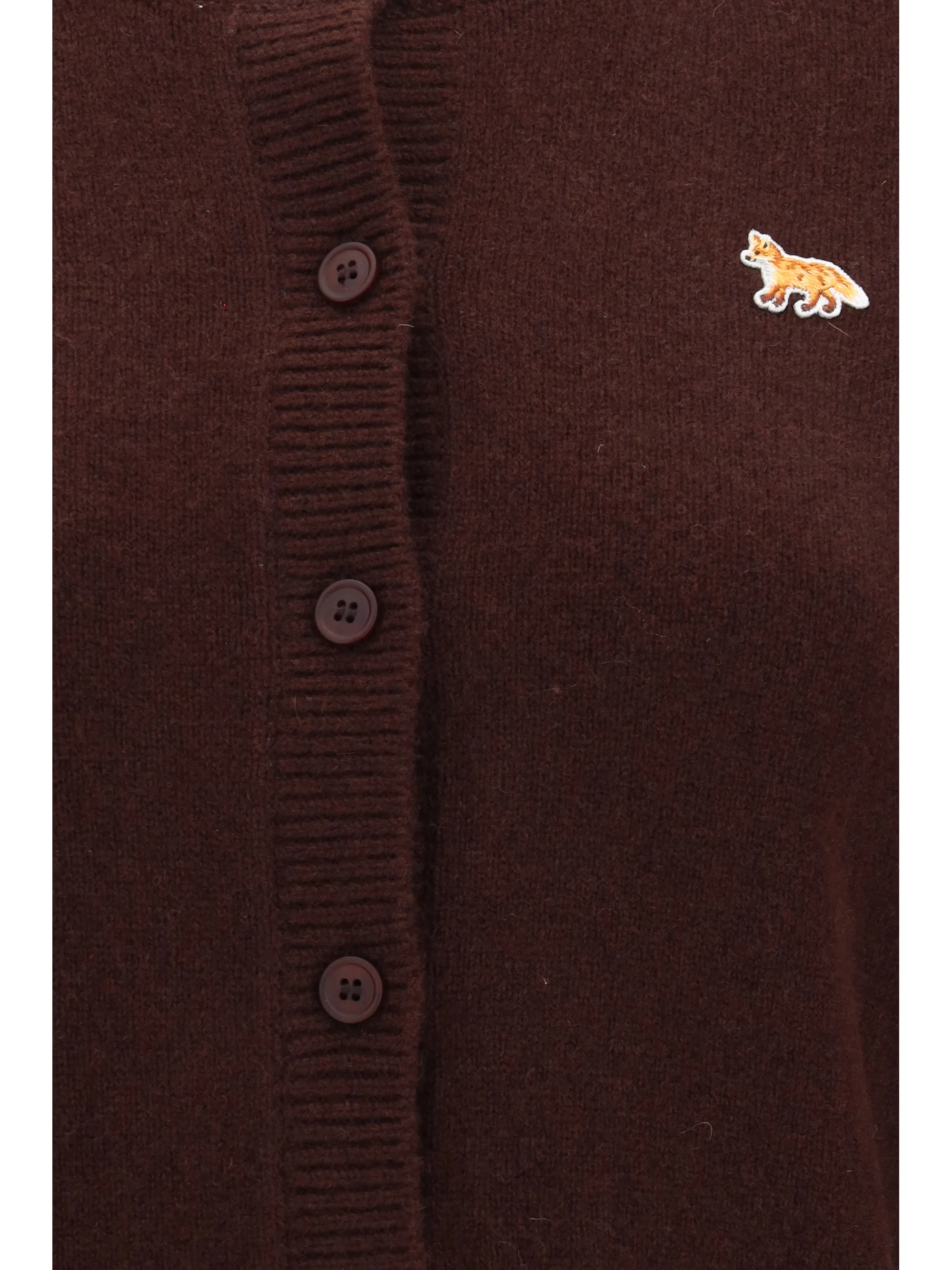 baby fox fitted lambswool cardigan