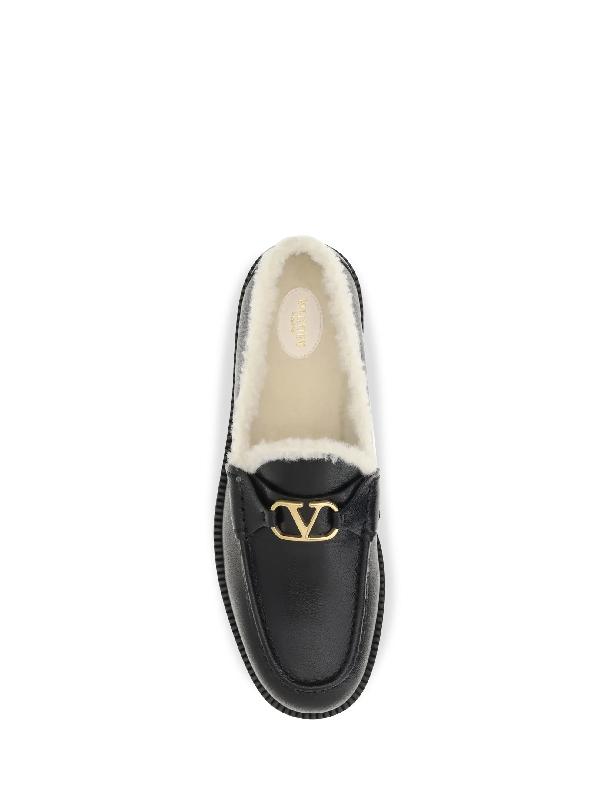 vlogo fur loafers