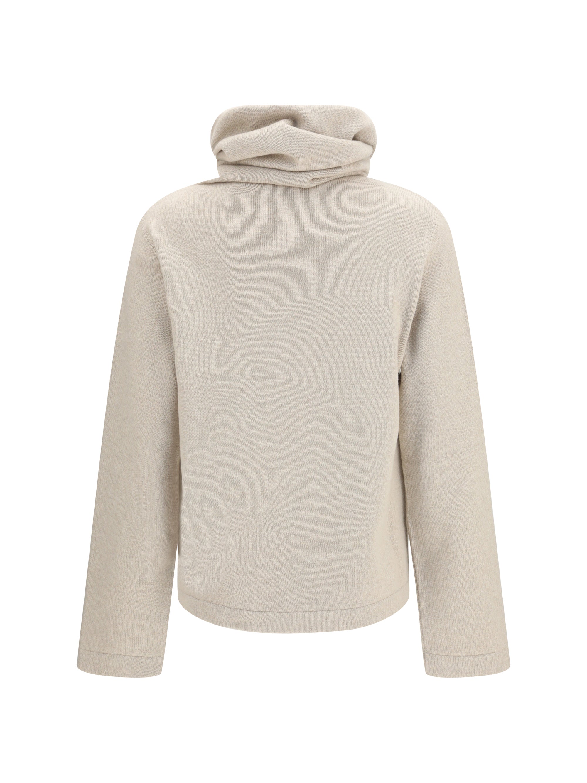 high-neck jumper
