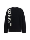 vertical bookish crewneck sweater