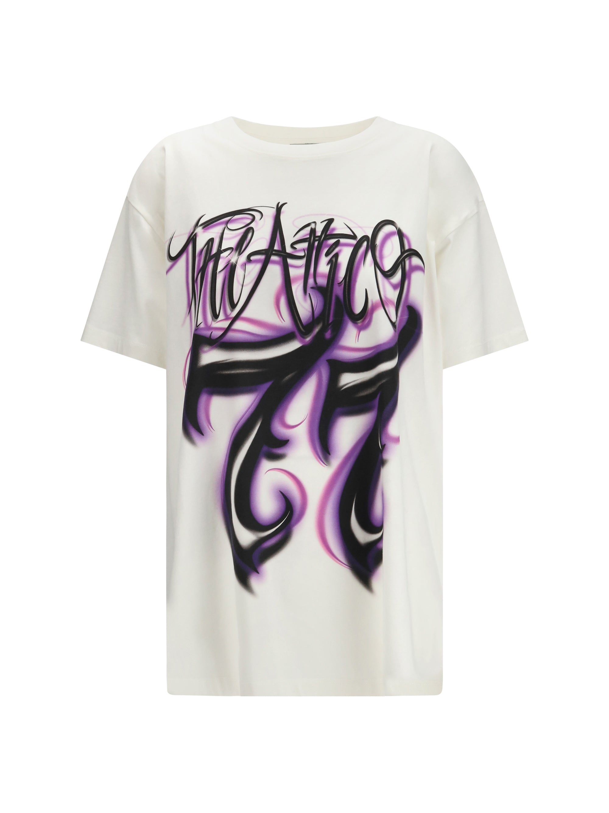 THE ATTICO 38 oversized graphic logo t-shirt