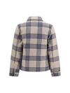 alaskan checked wool blend overshirt