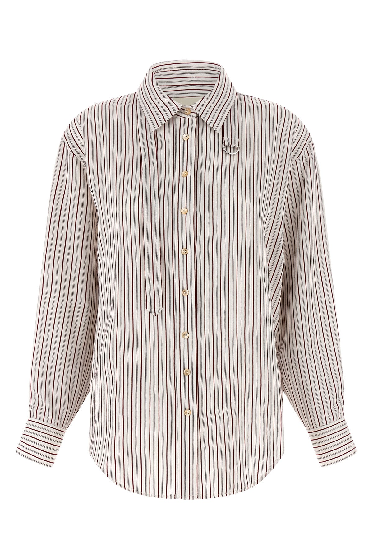 ISABEL MARANT 36 aurora striped viscose and silk blend shirt