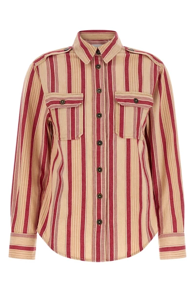 gelva striped cotton canvas shirt