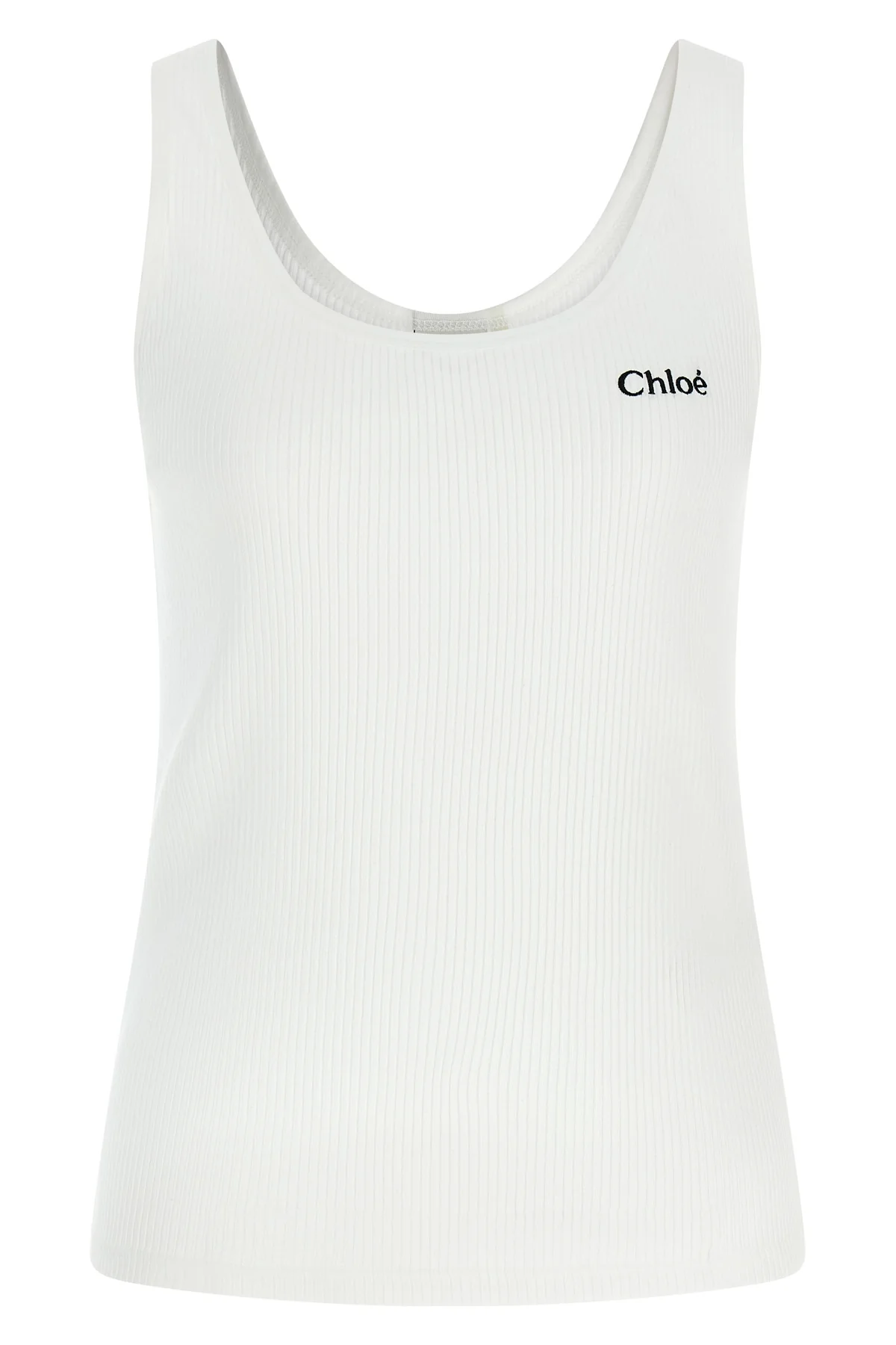 slightly stretch ribbed cotton top