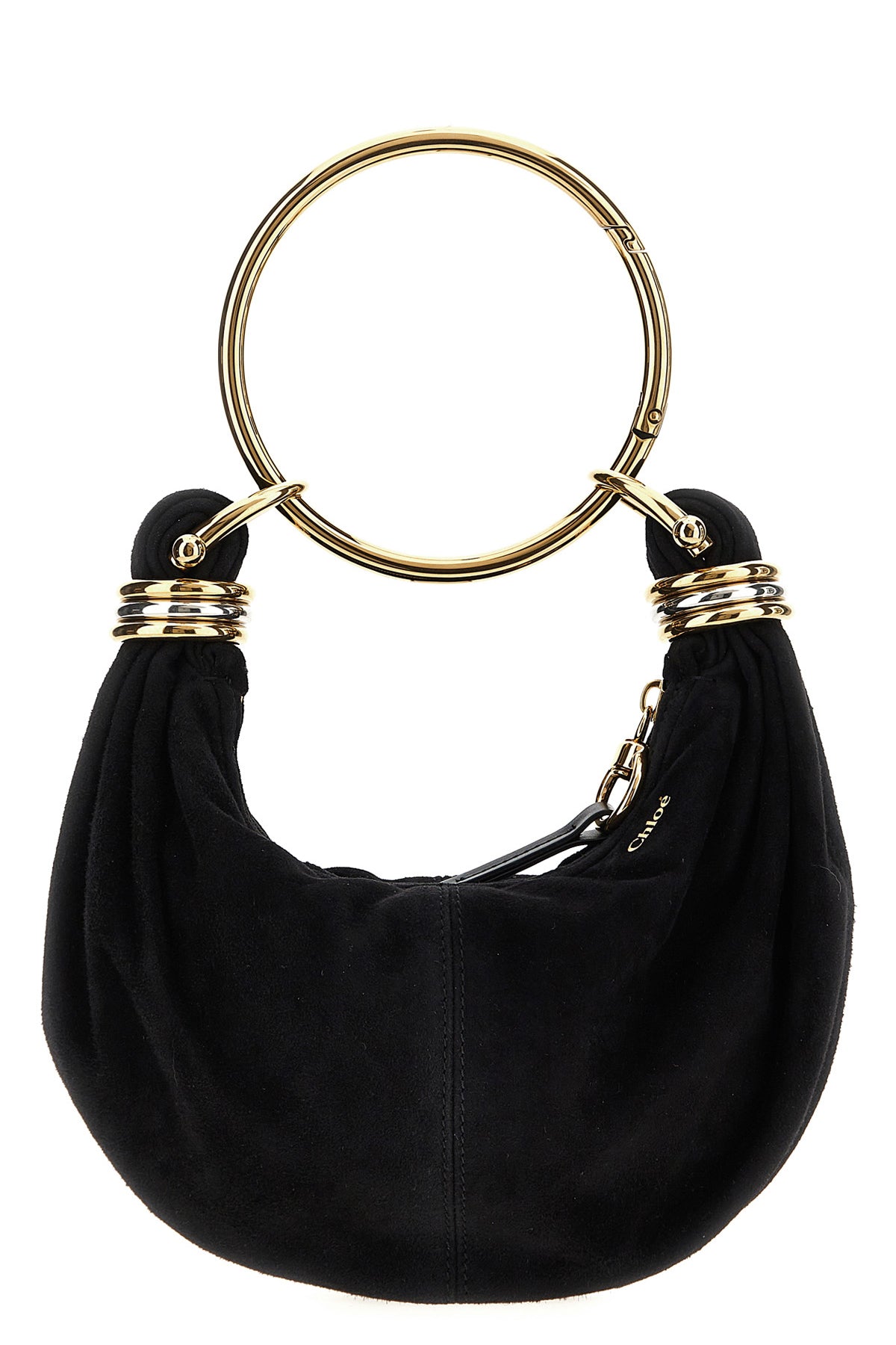 CHLOÉ OS bracelet hobo mini suede handbag