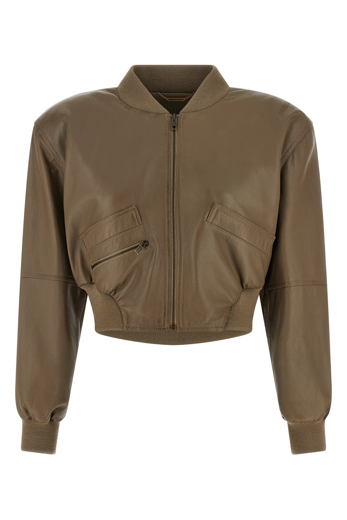 CHLOÉ 36 lamb leather bomber jacket