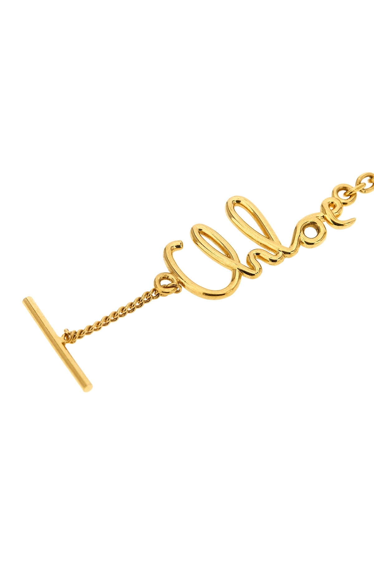 CHLOÉ OS chloé iconic spectacle chain in vintage gold brass