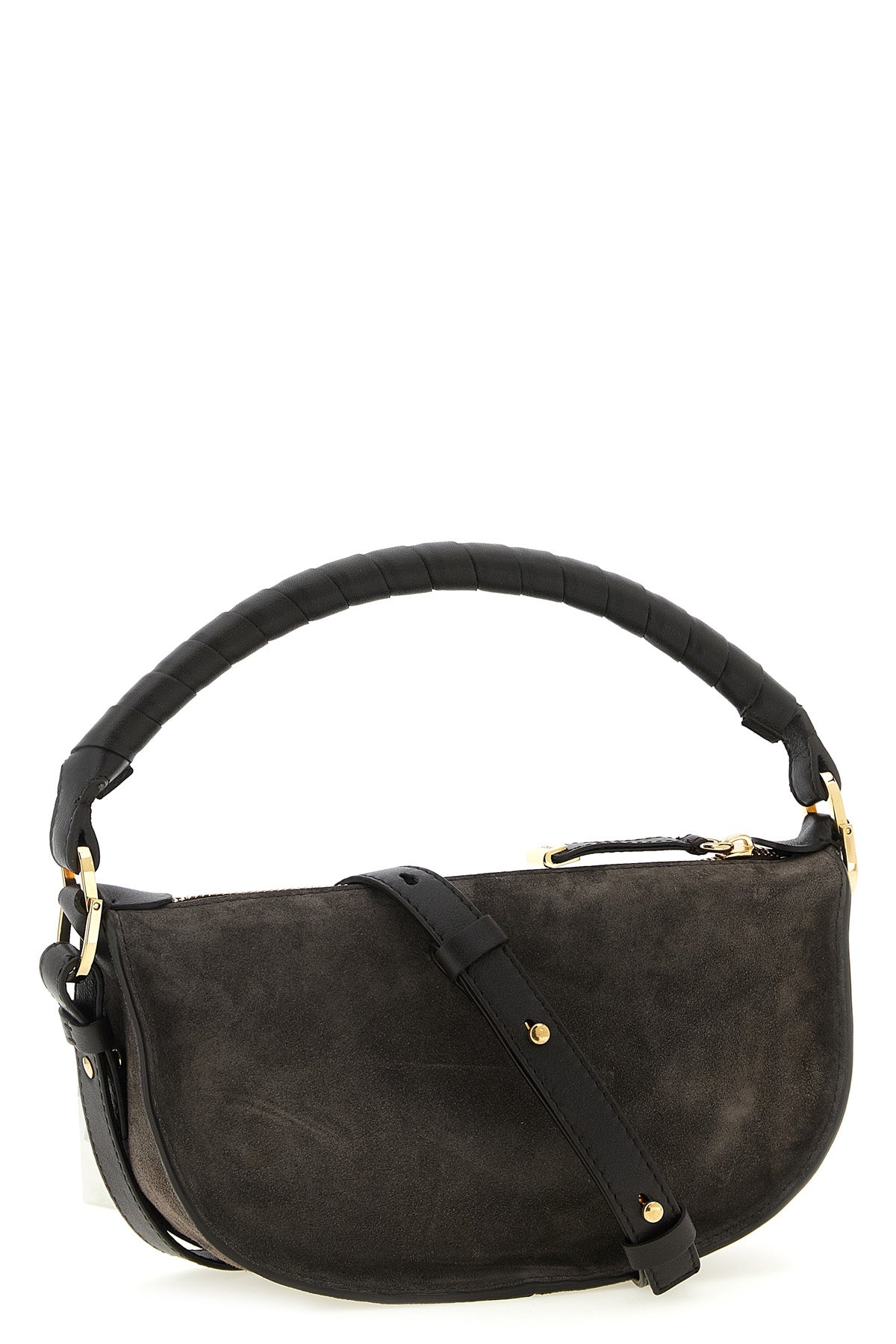marcie mini suede shoulder bag