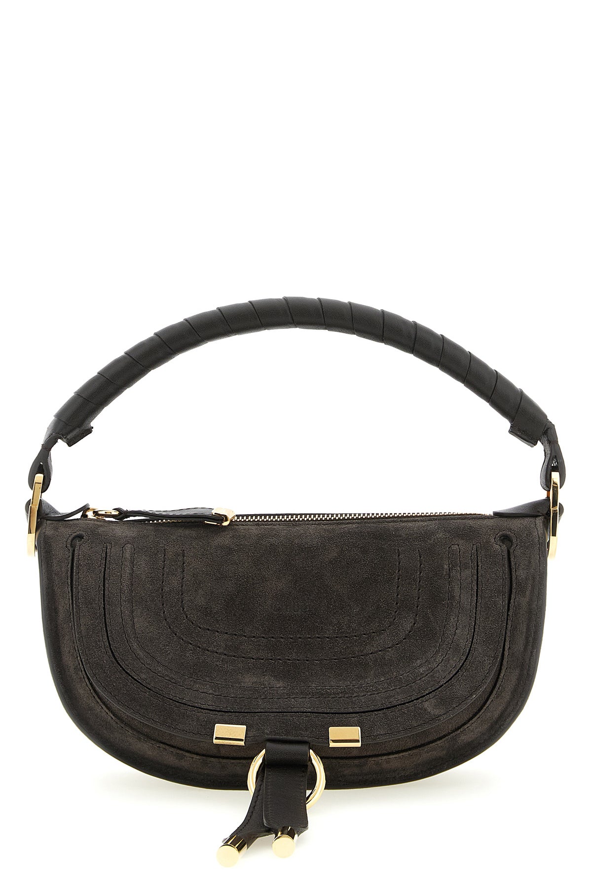 CHLOÉ OS marcie mini suede shoulder bag