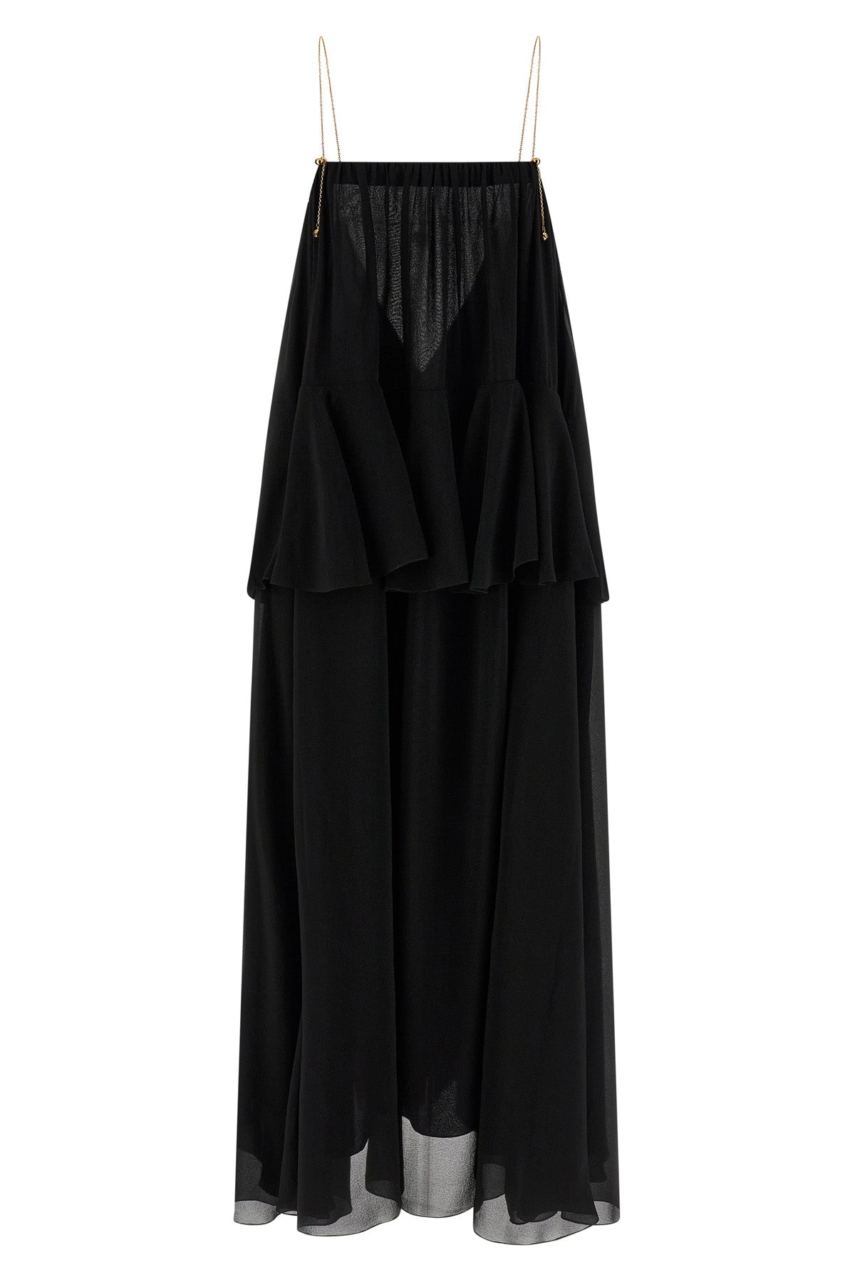 CHLOÉ 36 maxi dress in silk chiffon