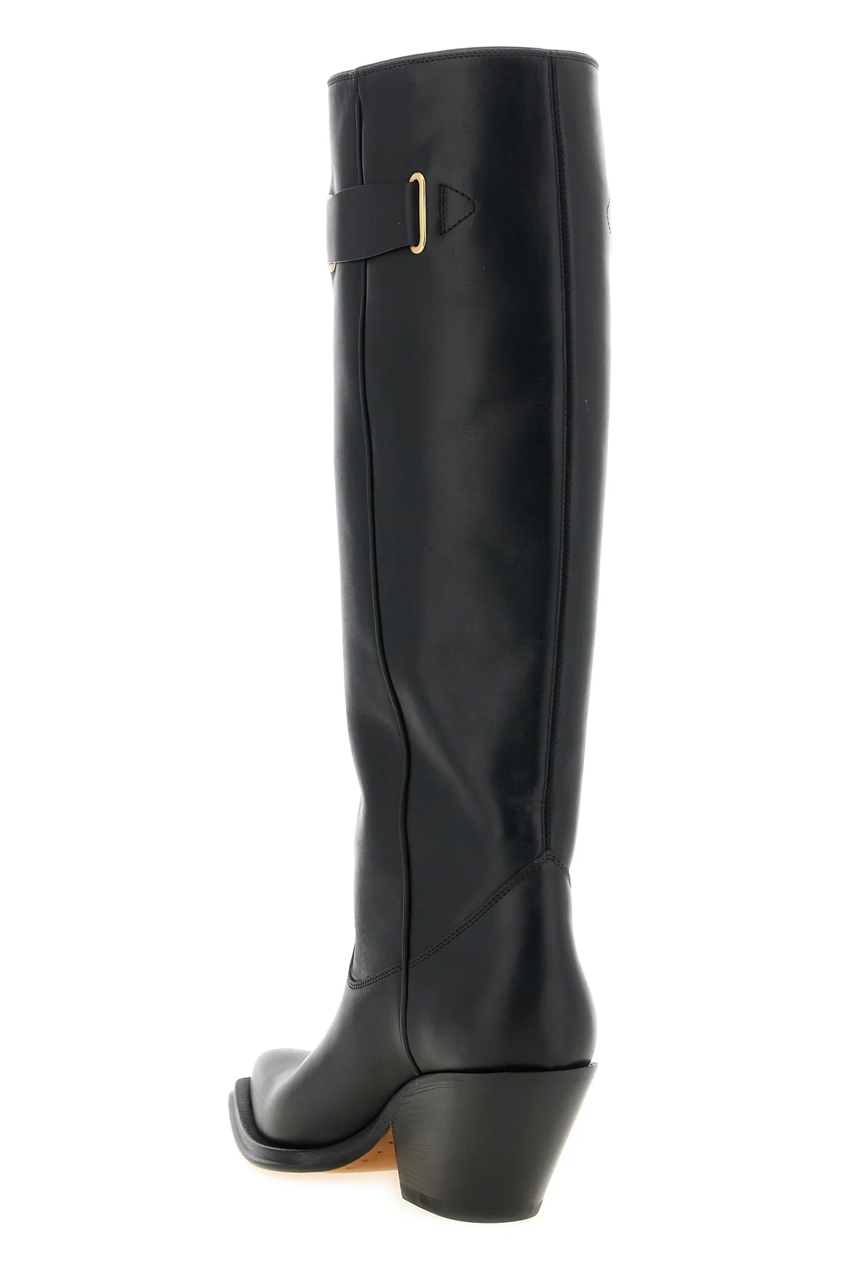 chloé azelan high boots redefine the texan aesthetic through a rigorous constr
