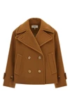 the chloé short coat redefines the codes of outerwear through a boxy silhouette