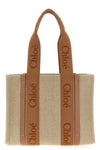 woody medium canvas shopping bag