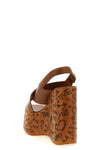 maxime sandals in semi-glossy cowhide leather