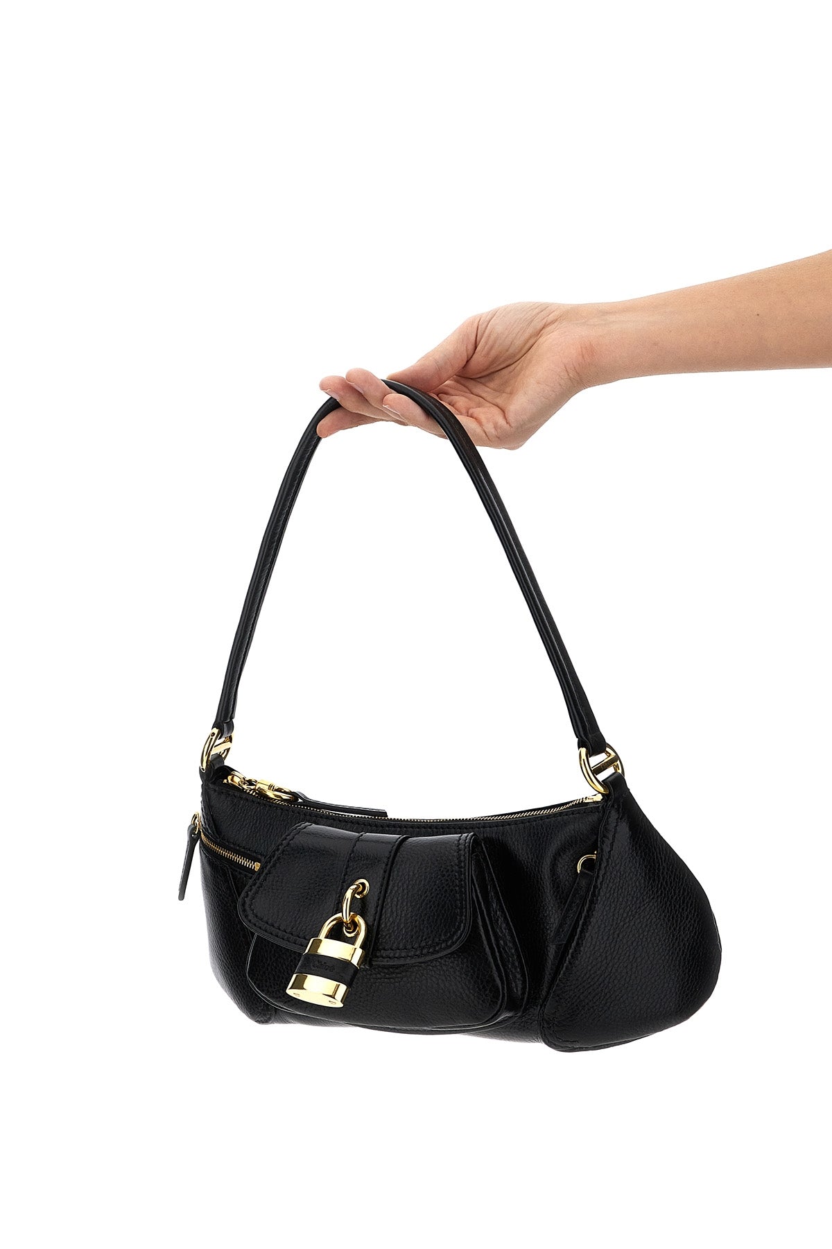 CHLOÉ OS the 99 shoulder bag in grainy leather