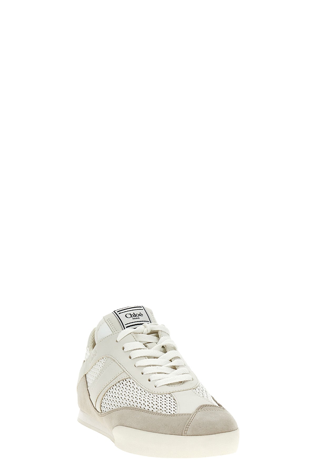 CHLOÉ 36 chloé kick sneakers in recycled mesh and suede