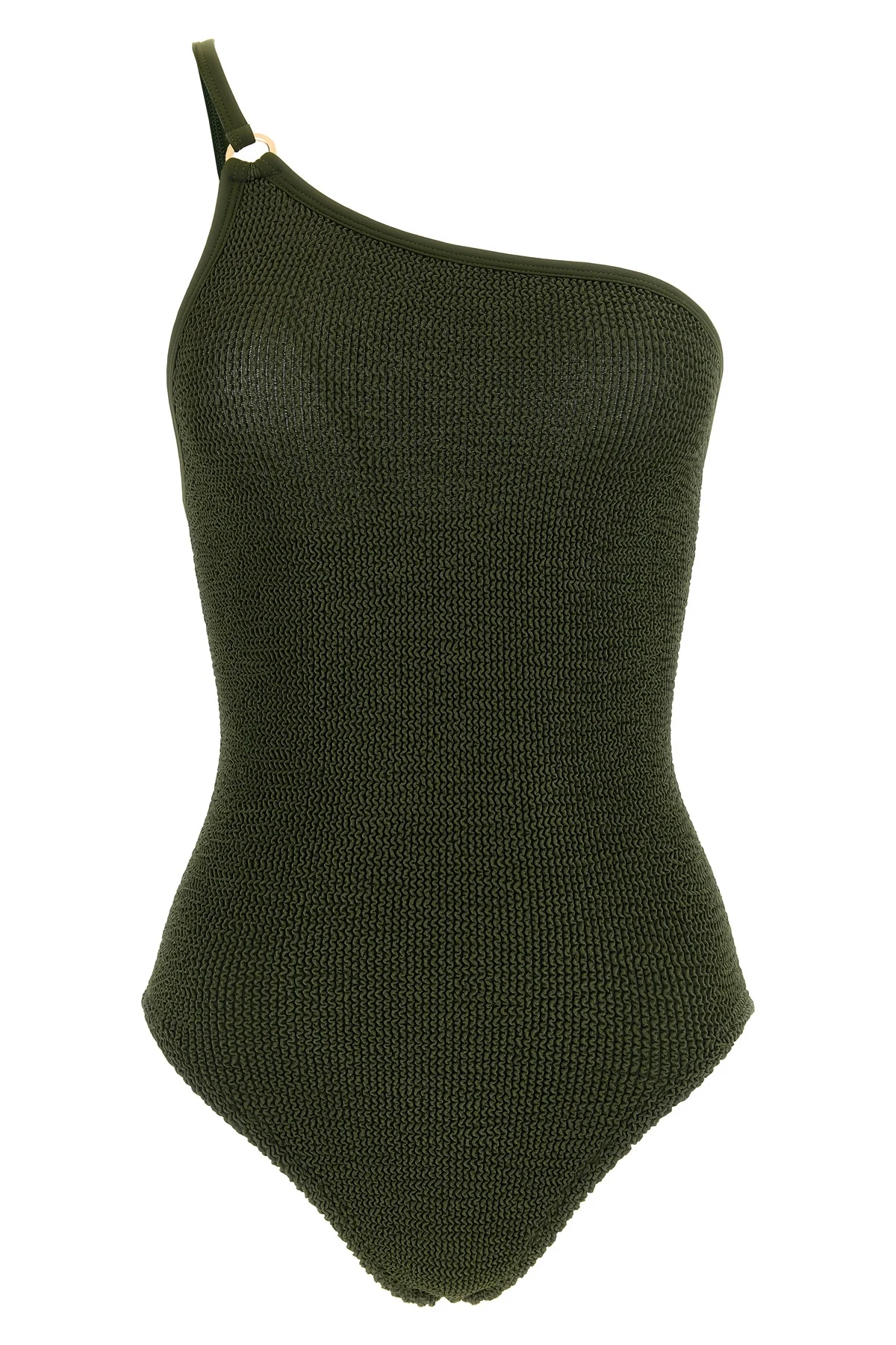 HUNZA G OS the hunza g clara swim one-piece swimsuit defines an asymmetrical silhouette thr
