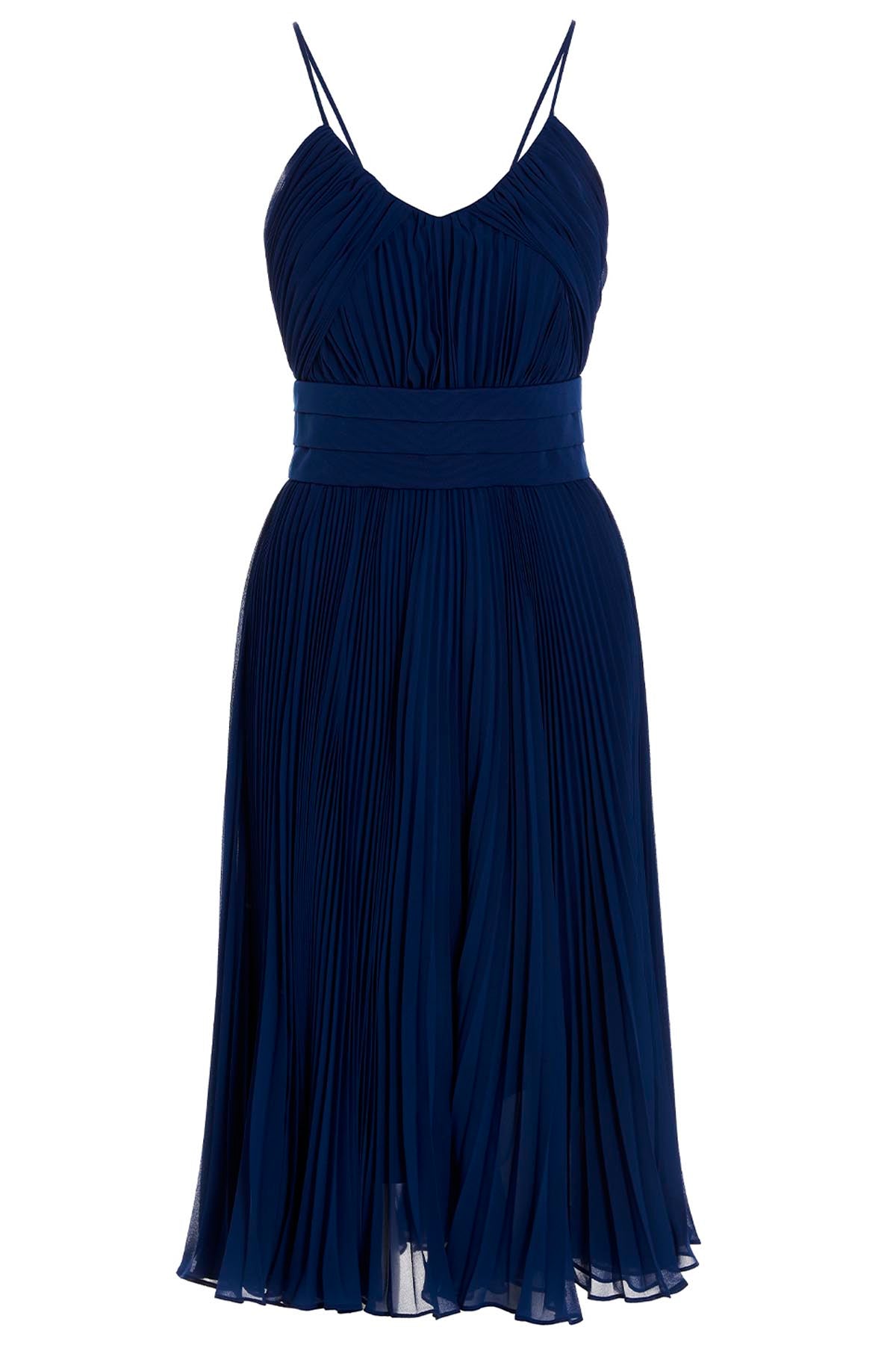 MAX MARA 42 plexiglas midi dress in a pleated fabric