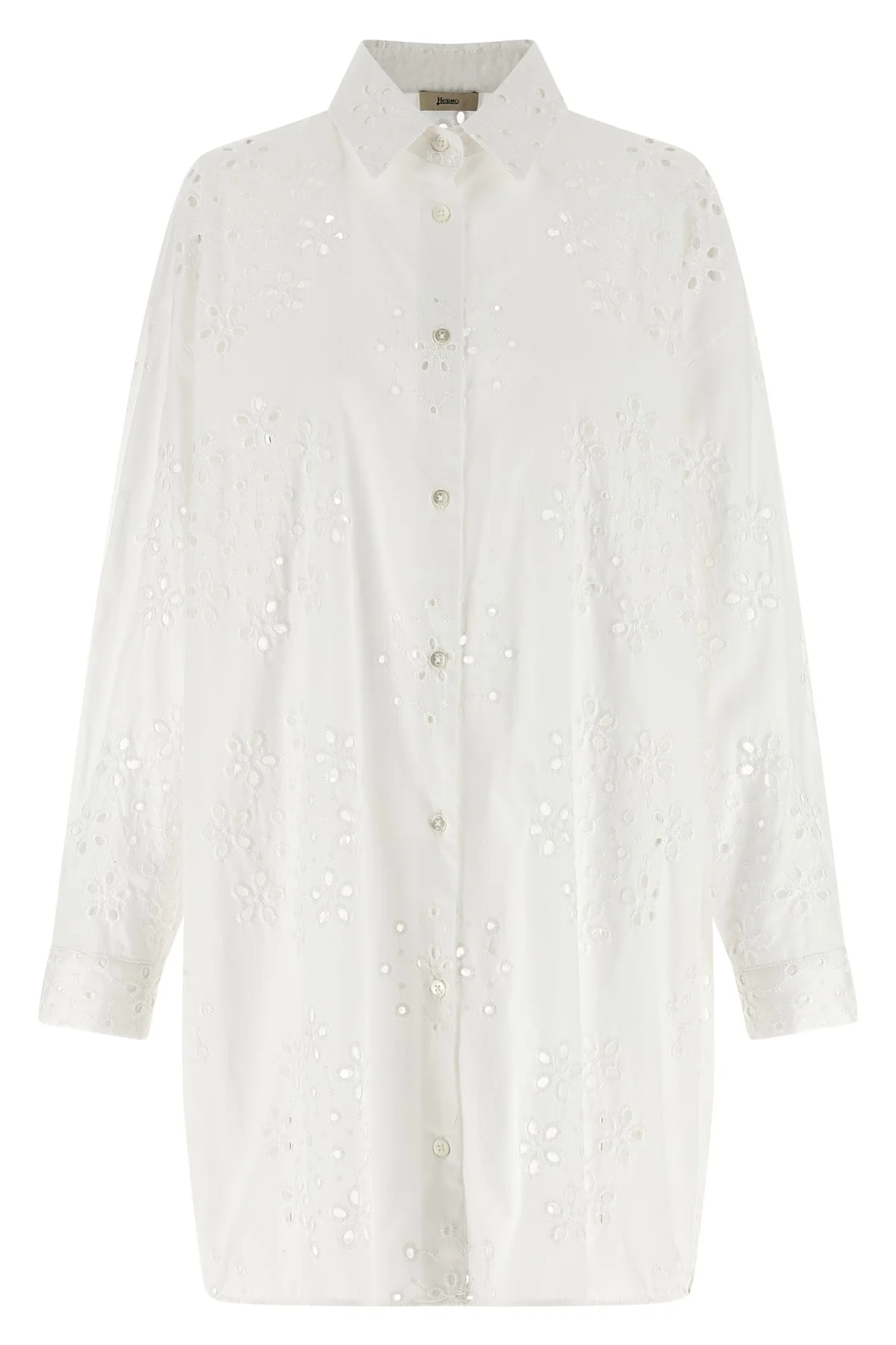 broderie anglaise sangallo cotton shirt