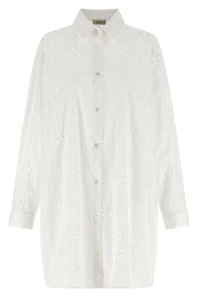 broderie anglaise sangallo cotton shirt