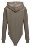 champion x rick owens hooded bodysuit in cotton