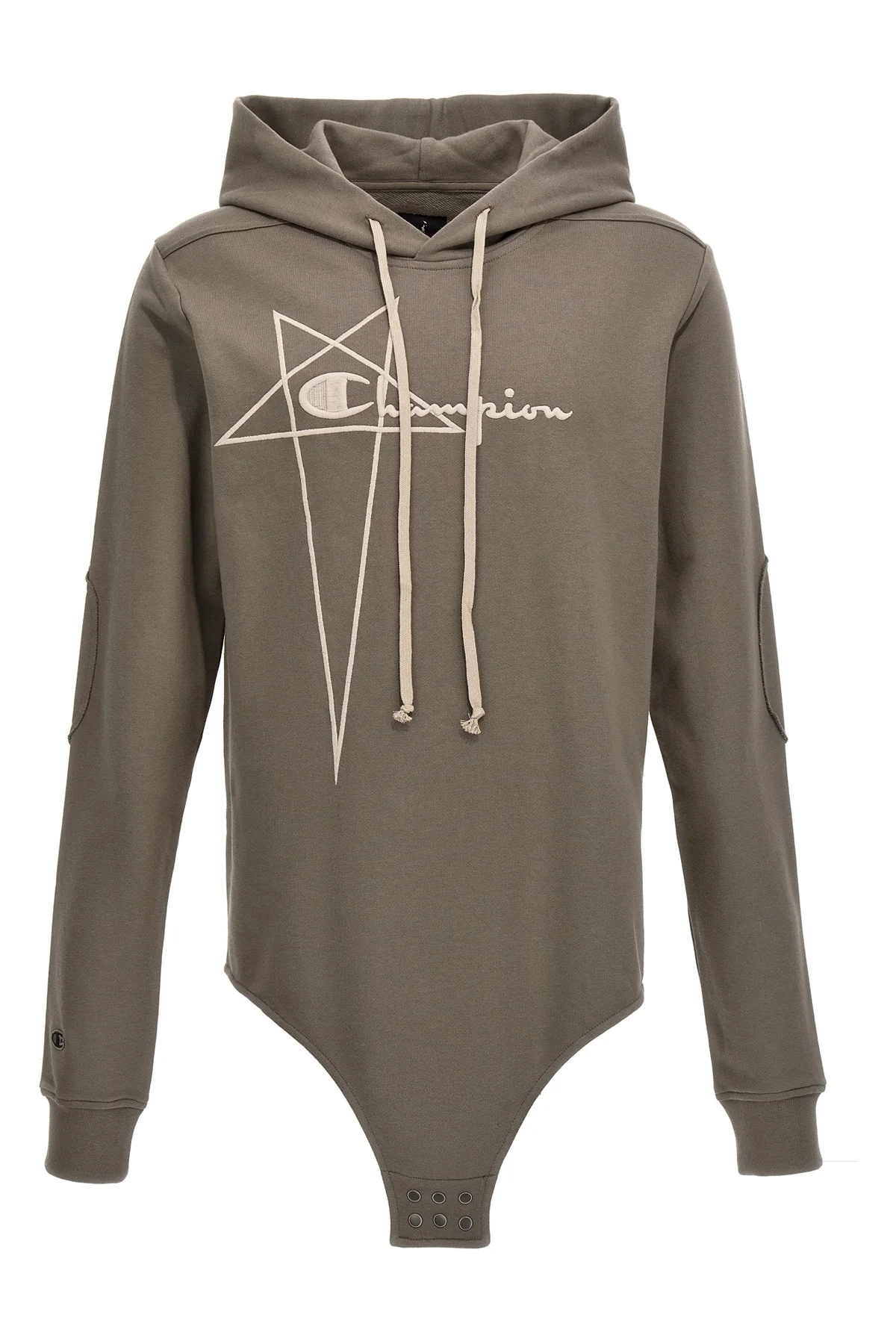 RICK OWENS M champion x rick owens hooded bodysuit in cotton