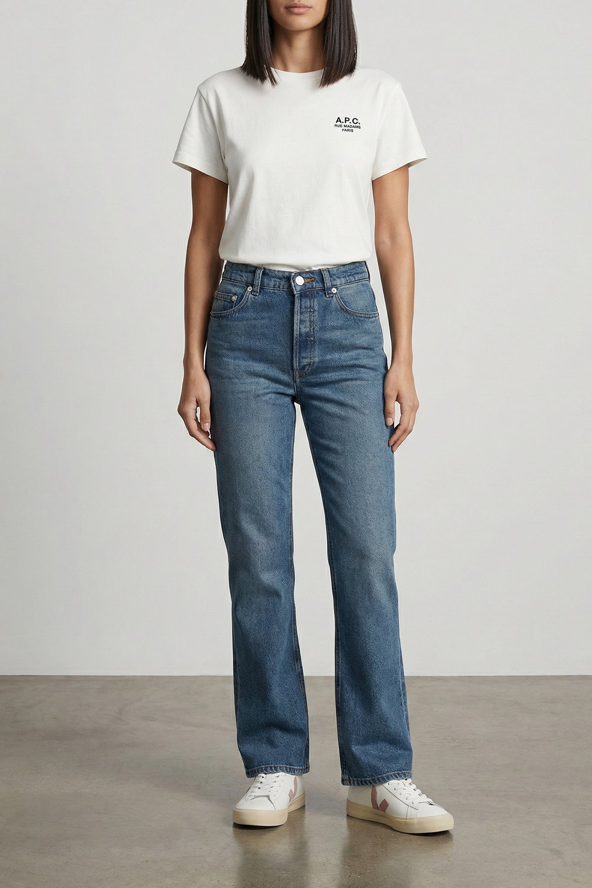 A.P.C. 28 romy stonewashed denim jeans