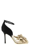 jimmy choos coko sandals define a bold silhouette through a sharp chromatic c