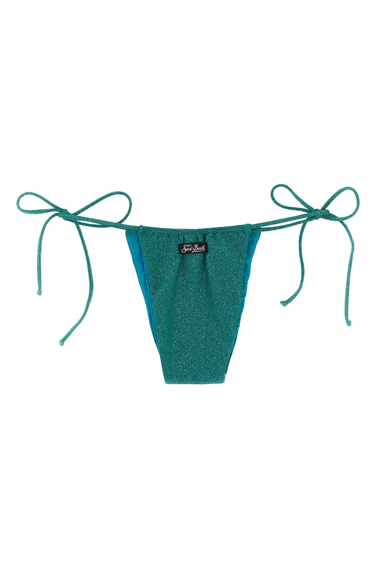 MC2 SAINT BARTH OS colin bikini bottoms in stretch lurex fabric