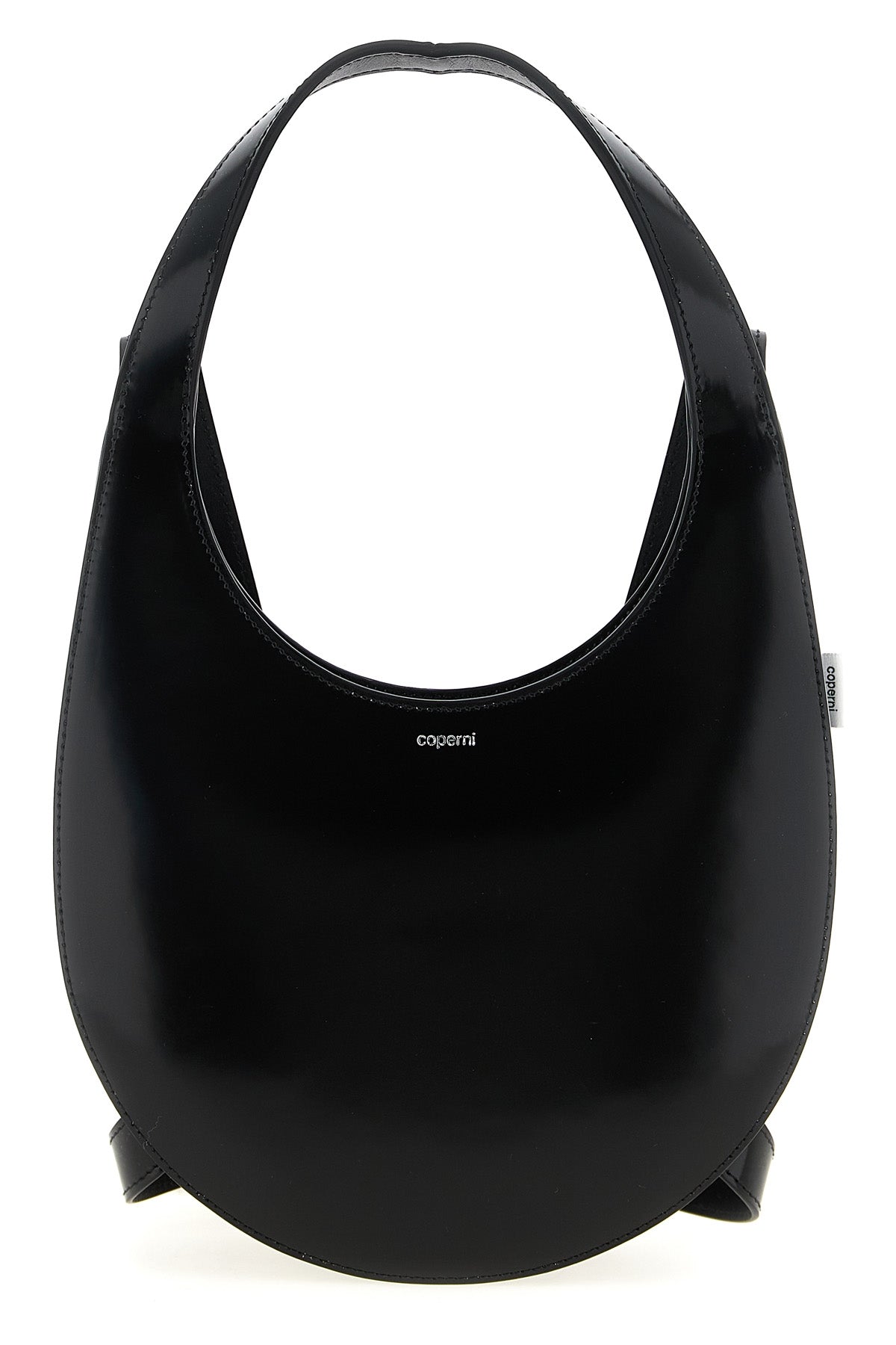 swipe shiny smooth leather backpack