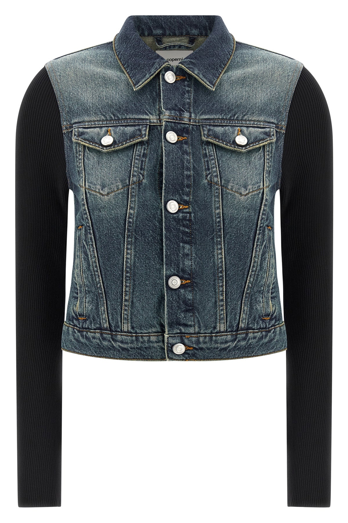 COPERNI 38 hybrid rib denim stonewashed cotton denim jacket