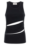 spiral cotton tank top