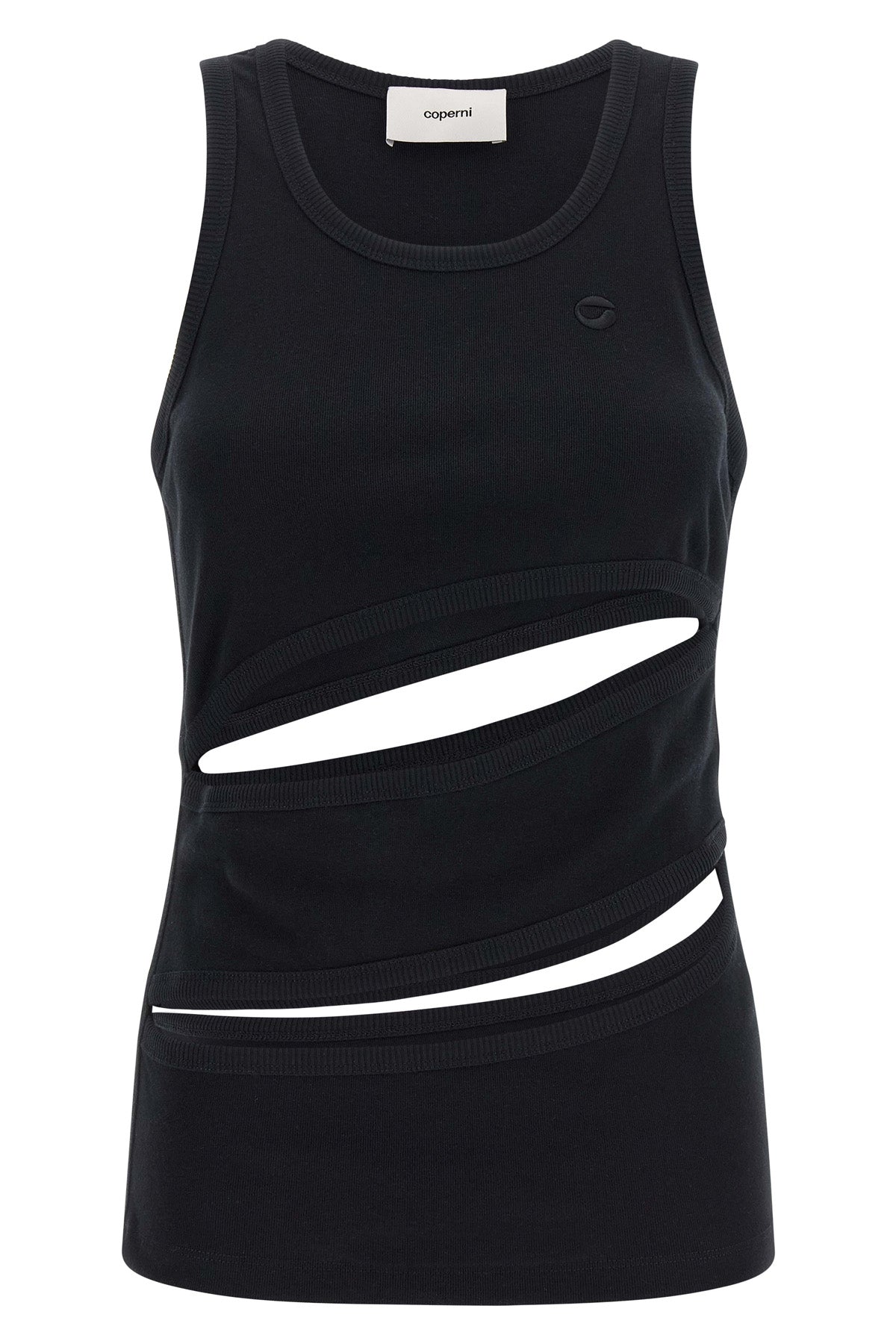 spiral cotton tank top