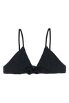 flower triangle bikini top in technical fabric