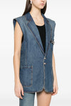 delavé cotton denim vest
