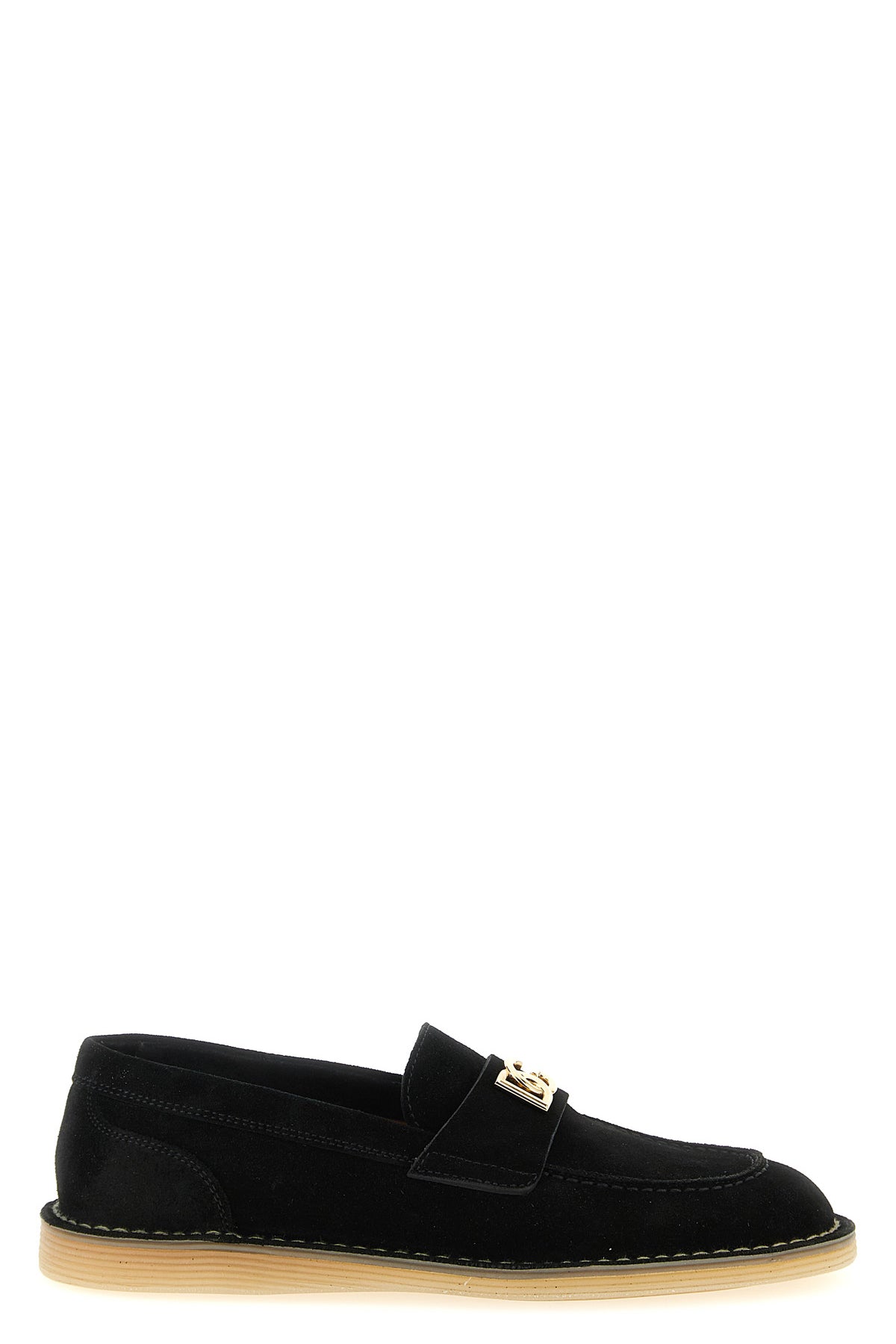 DOLCE amp; GABBANA 39.5 casual loafers in inverted calf leather