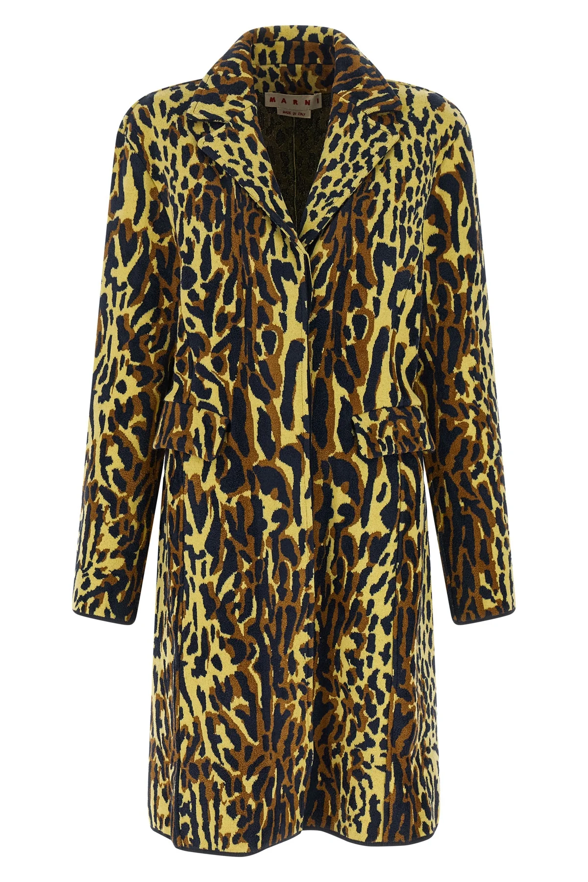 MARNI 38 the marni coat redefines contemporary outerwear through a bold abstract animal p