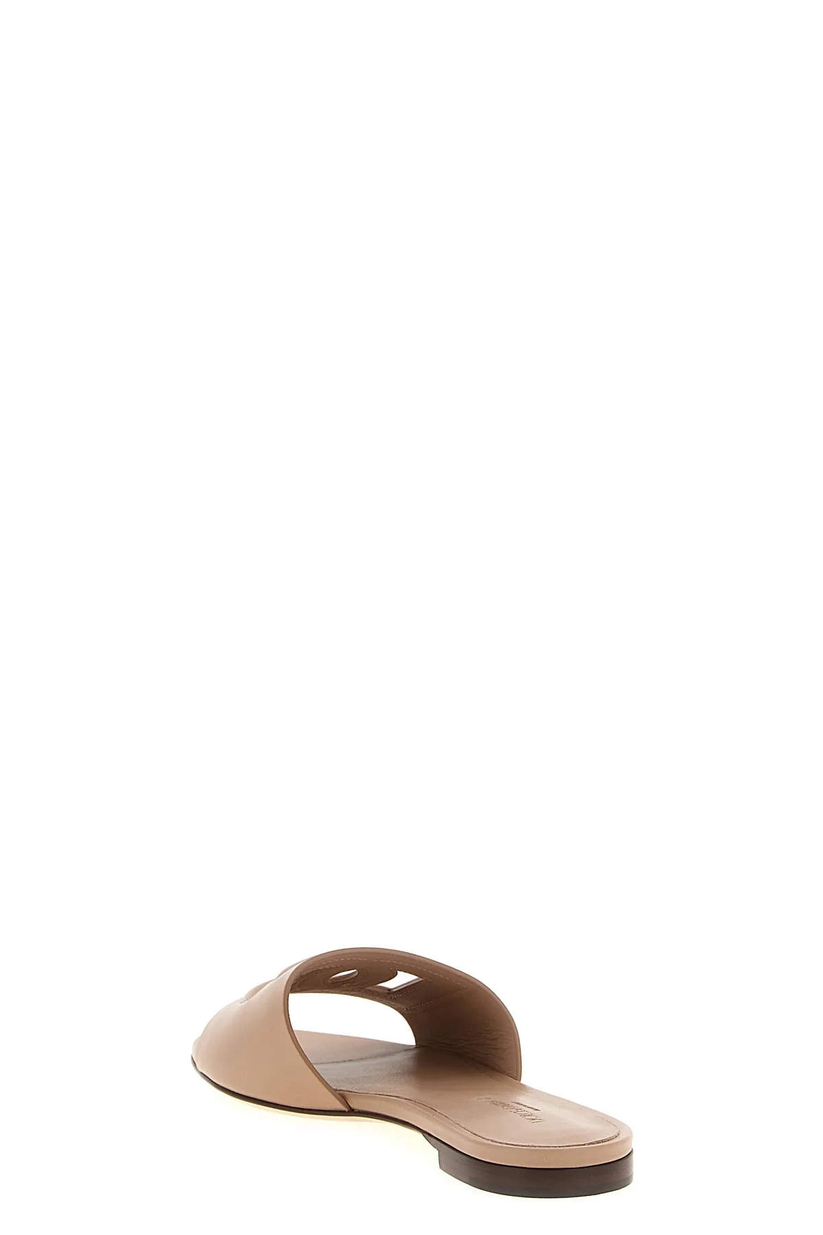 calf leather slides
