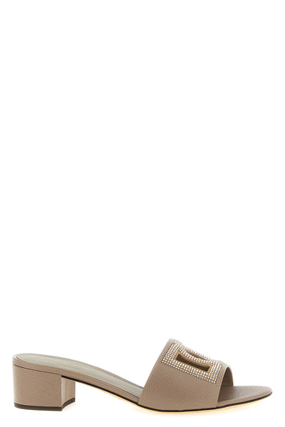 dauphine calf leather mules