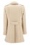 single-breasted wool and cashmere coat
