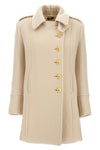 single-breasted wool and cashmere coat