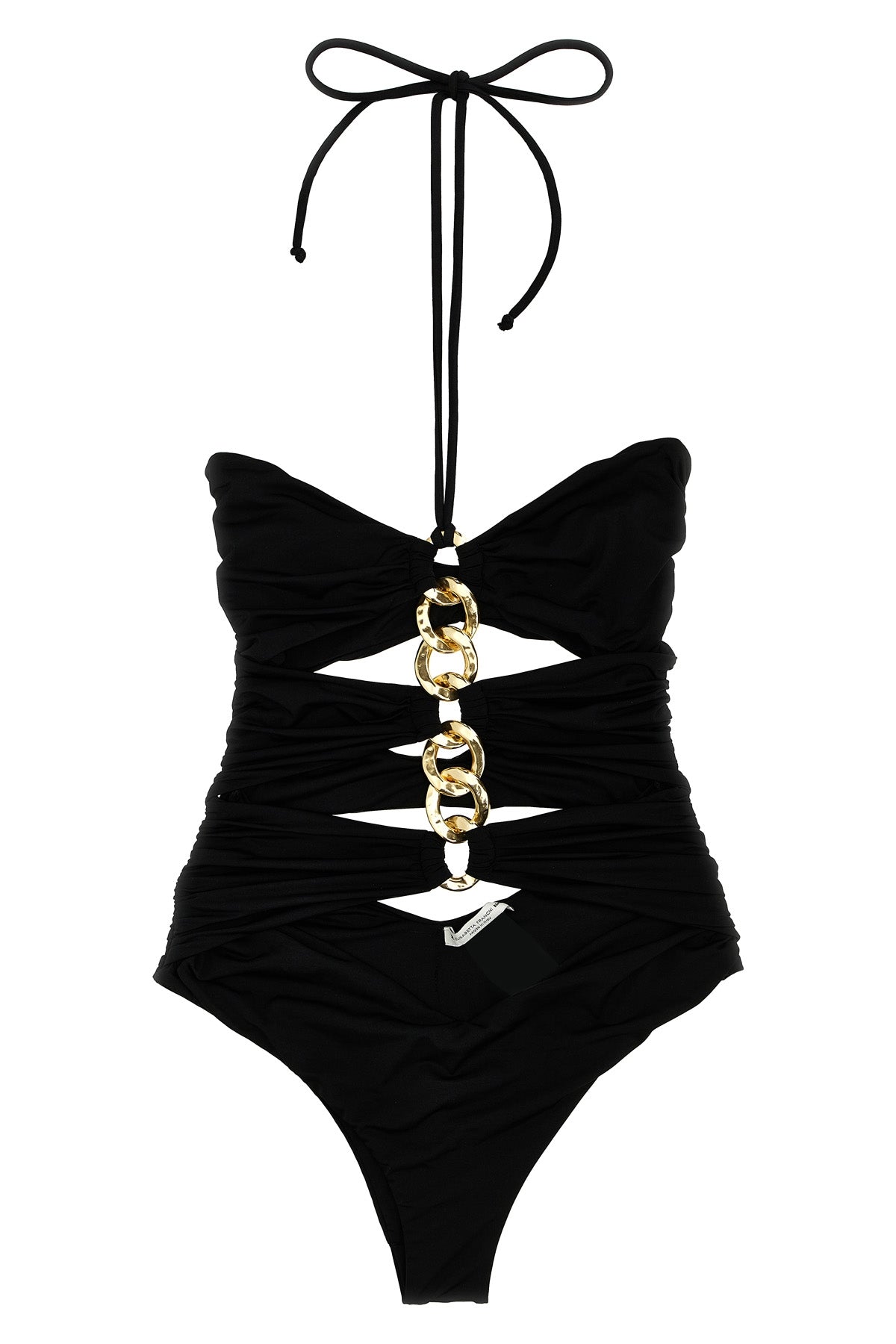 shiny lycra one-piece swimsuit